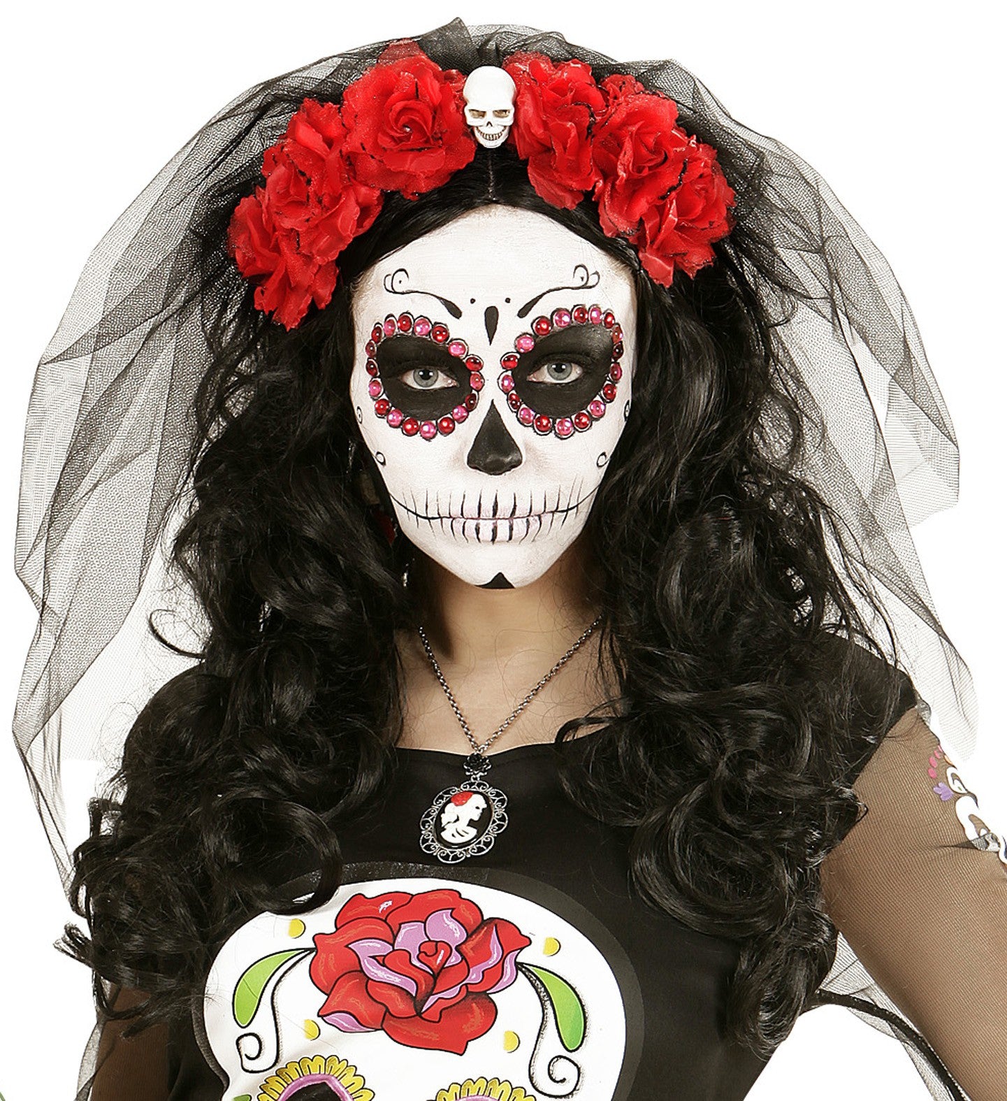 Diadema de Catrina con Flores