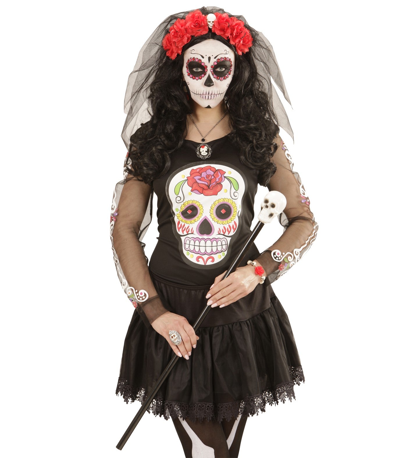 Diadema de Catrina con Flores