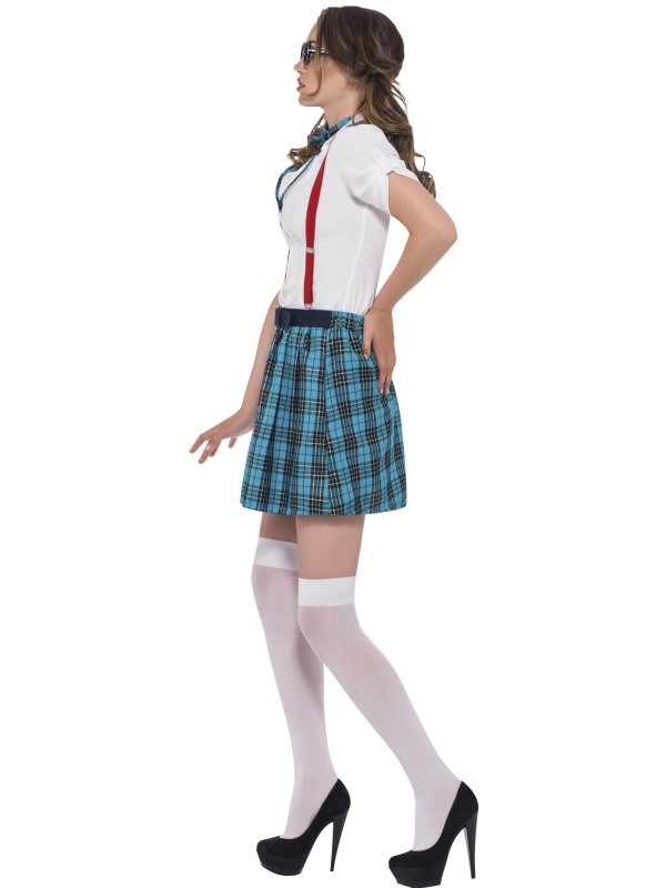 Disfraz de Colegiala Sexy Azul