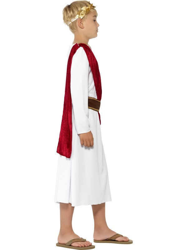 Disfraz de Romano con Toga Roja para Niño