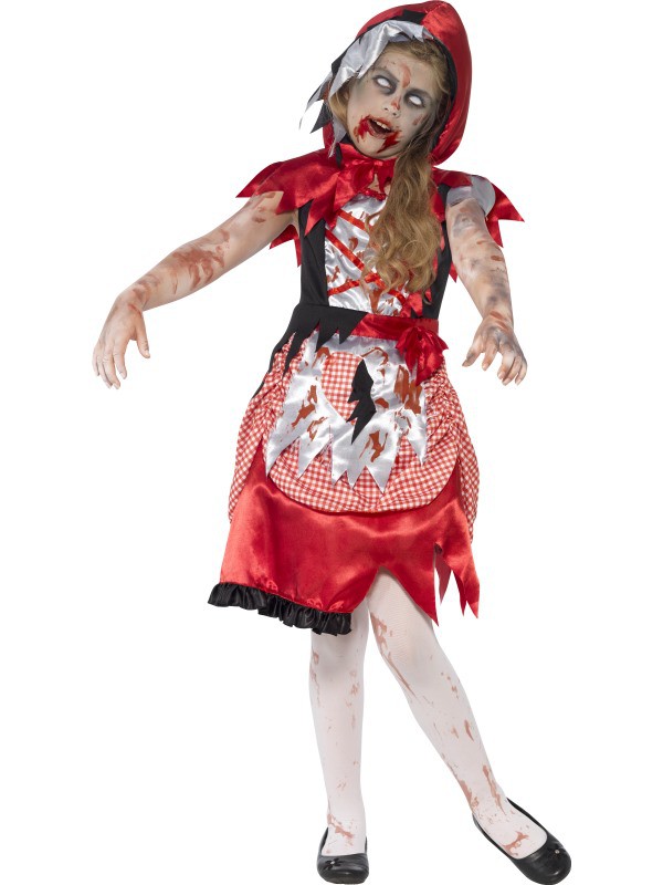 Disfraz de Caperucita Roja Zombie para Niña