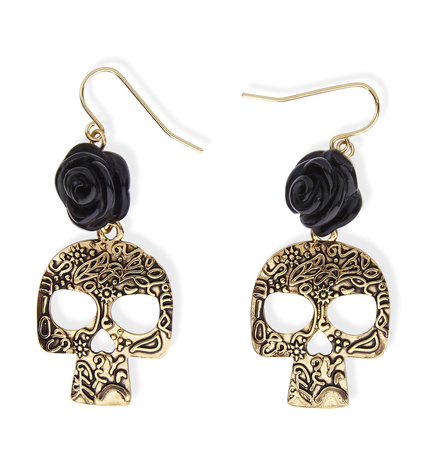 Pendientes de Catrina con Calaveras