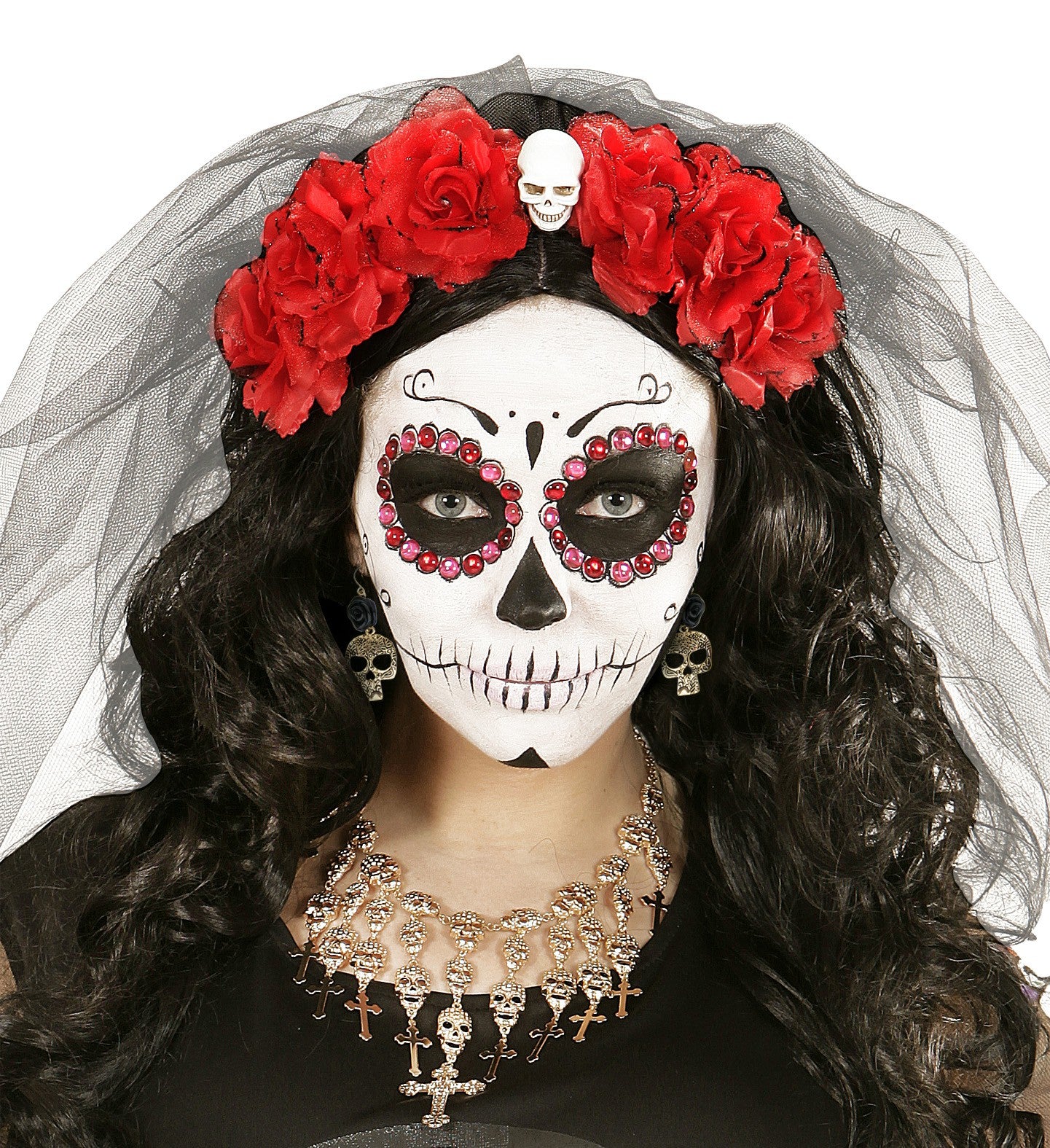 Pendientes de Catrina con Calaveras