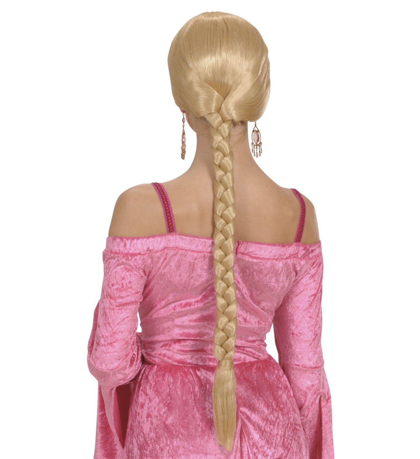 Peluca Medieval Rubia con Trenza