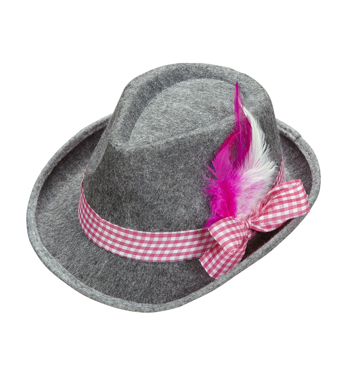 Sombrero Oktoberfest Gris y Rosa