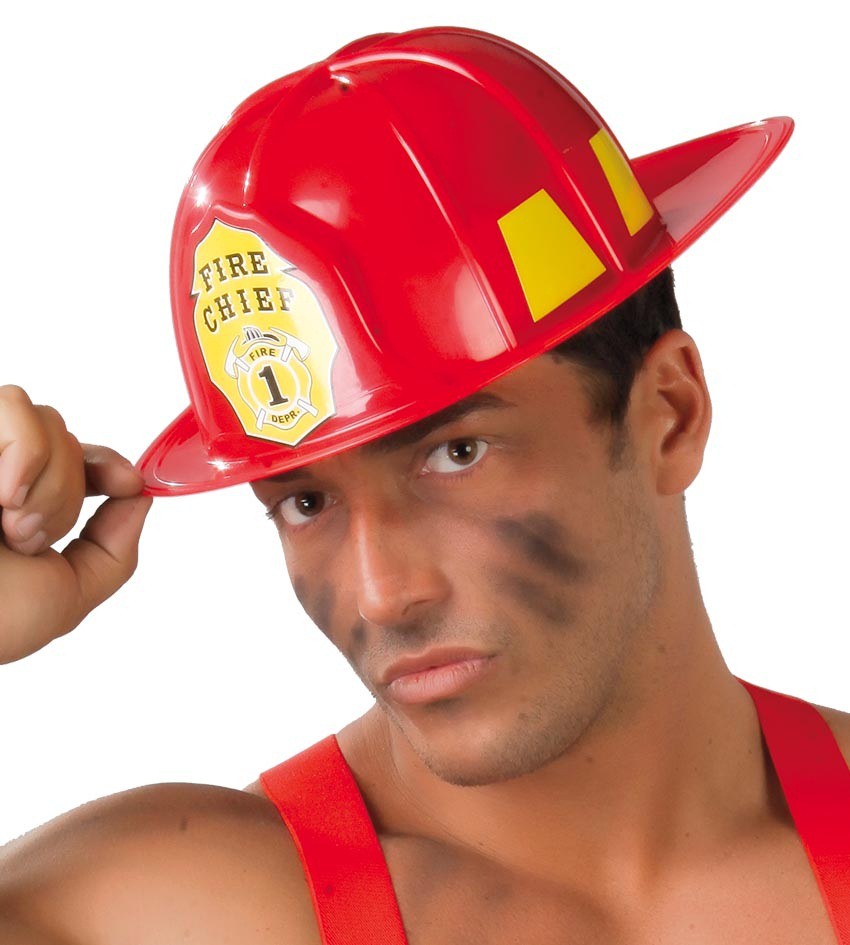 Casco de Bombero Rojo