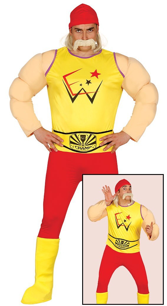 Disfraz de Hulk Hogan para Hombre