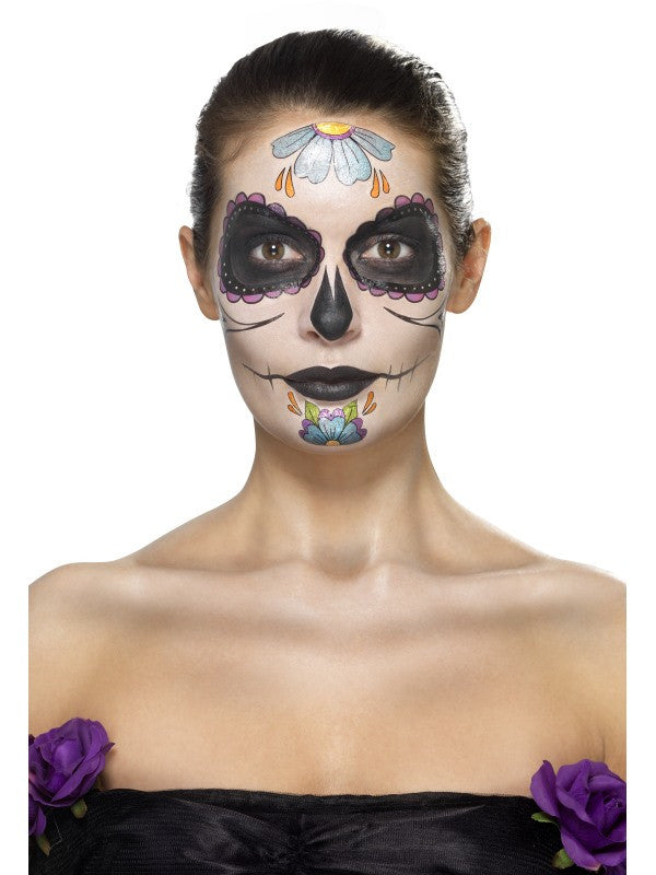 Kit Tatuajes y Maquillaje Catrina Morado